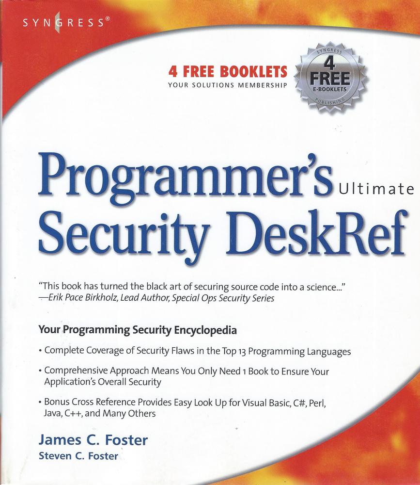 Programmer's Security DeskRef