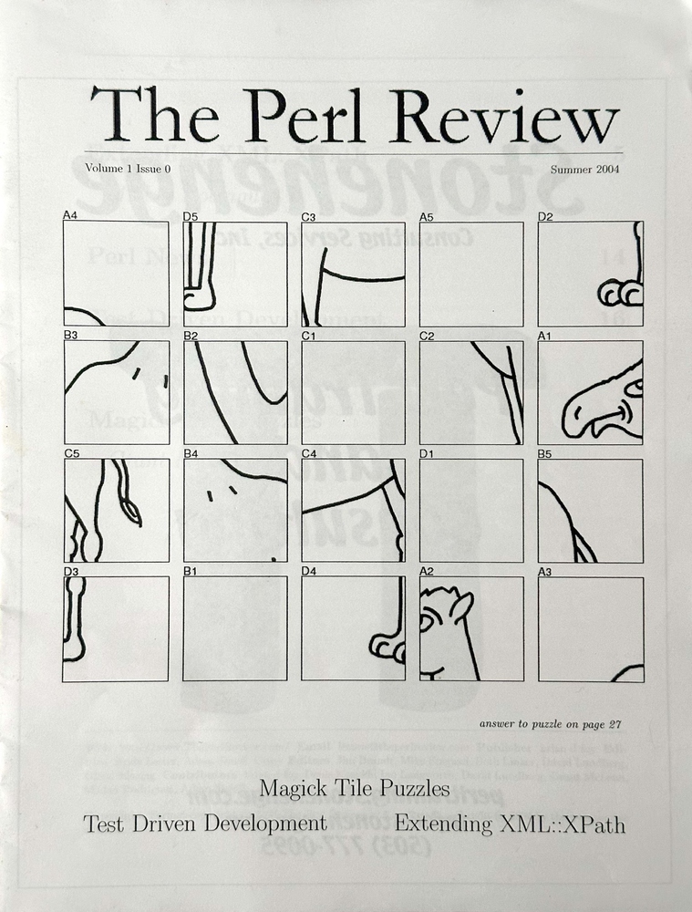 The Perl Review Volume 1 Issue 0